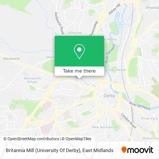Britannia Mill (University Of Derby) map