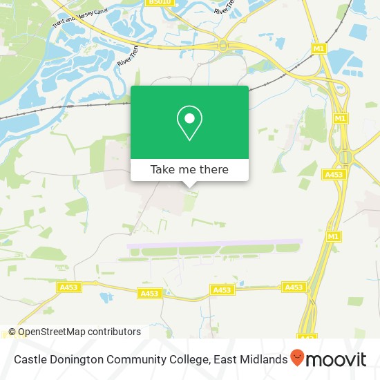 Castle Donington Community College map