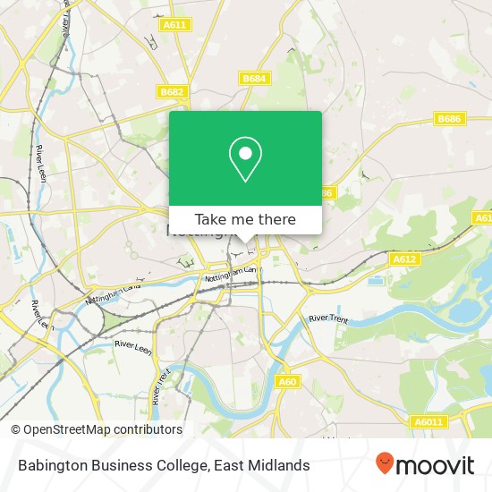 Babington Business College map