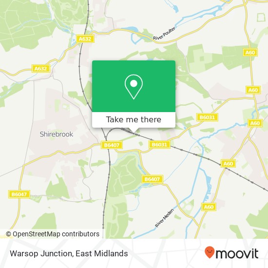 Warsop Junction map