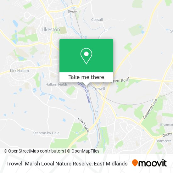 Trowell Marsh Local Nature Reserve map
