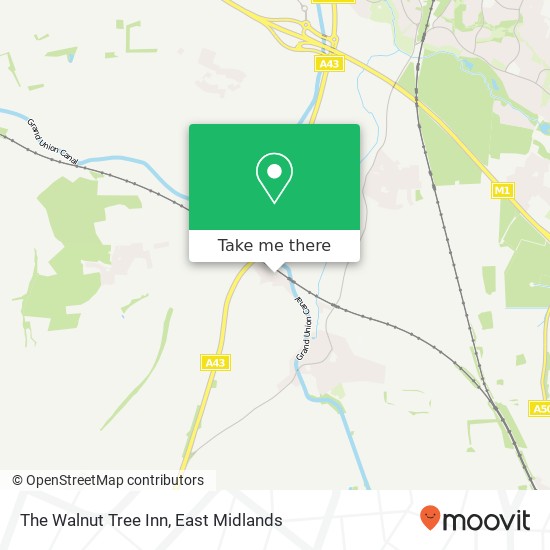 The Walnut Tree Inn map