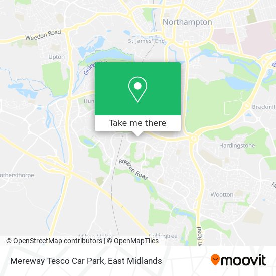 Mereway Tesco Car Park map