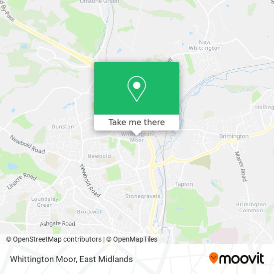 Whittington Moor map