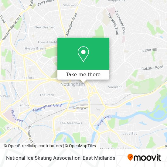 National Ice Skating Association map
