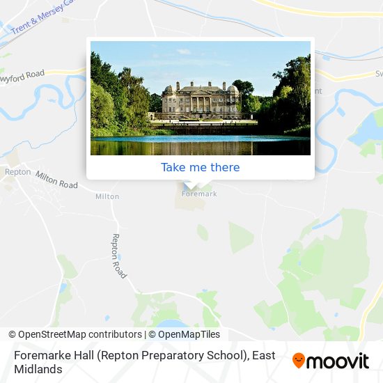 Foremarke Hall (Repton Preparatory School) map