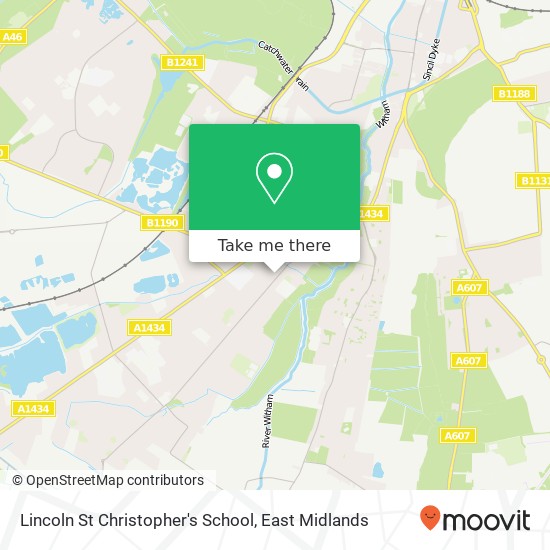 Lincoln St Christopher's School map