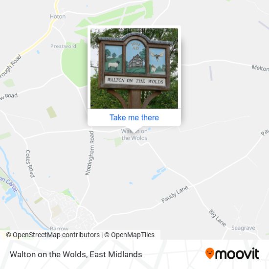 Walton on the Wolds map