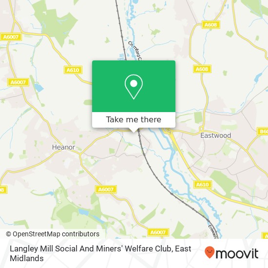 Langley Mill Social And Miners' Welfare Club map