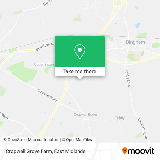 Cropwell Grove Farm map
