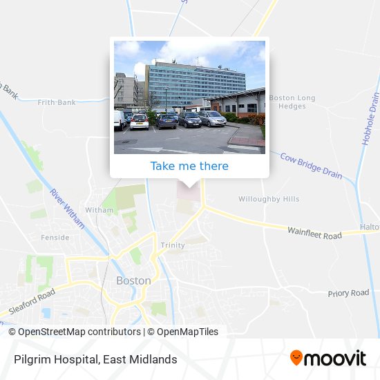 Pilgrim Hospital map