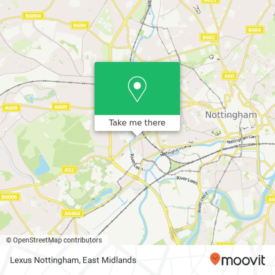 Lexus Nottingham map