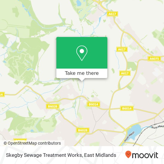 Skegby Sewage Treatment Works map