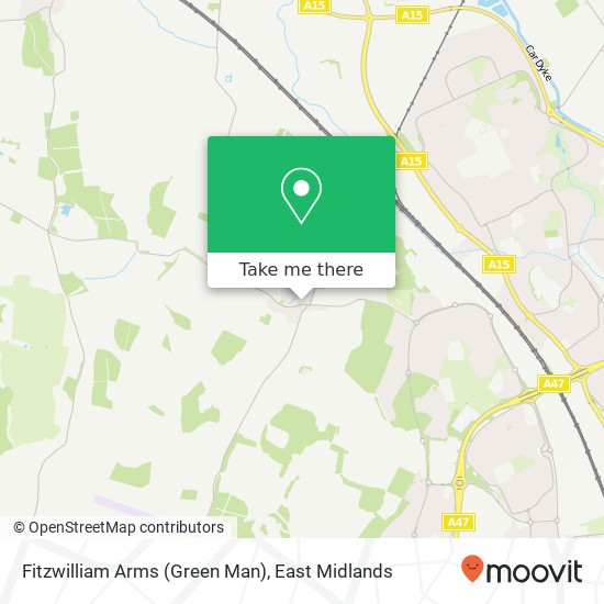 Fitzwilliam Arms (Green Man) map