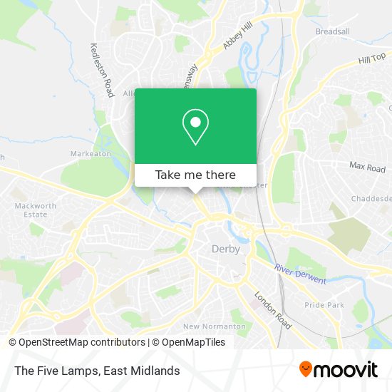 The Five Lamps map