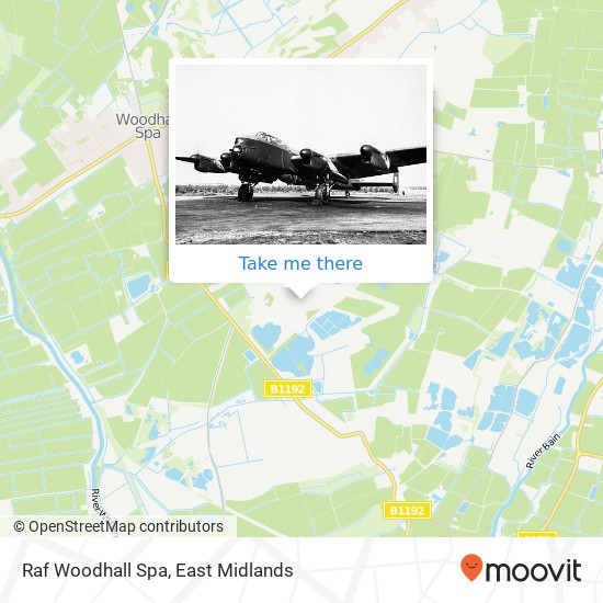 Raf Woodhall Spa map