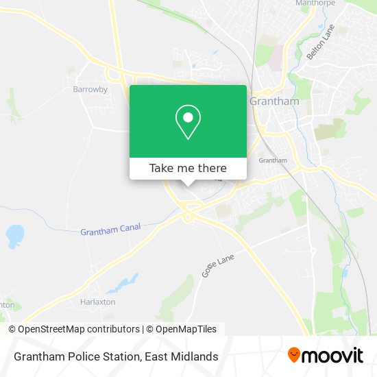 Grantham Police Station map