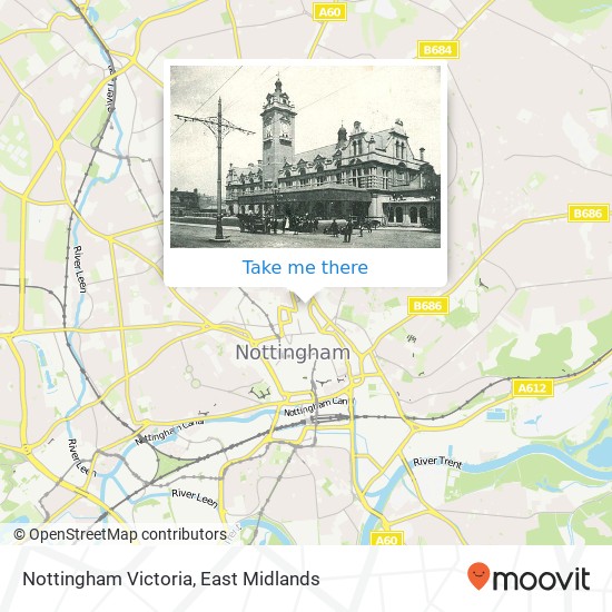 Nottingham Victoria map