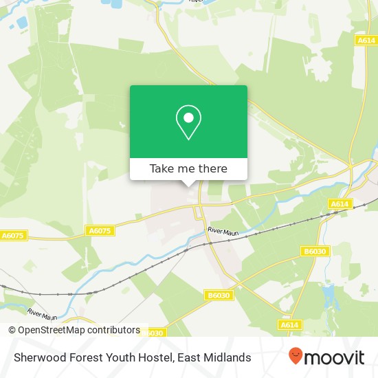 Sherwood Forest Youth Hostel map