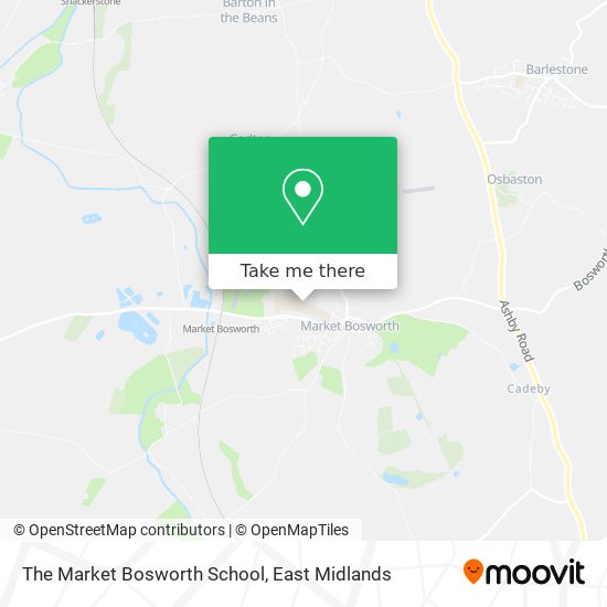 The Market Bosworth School map