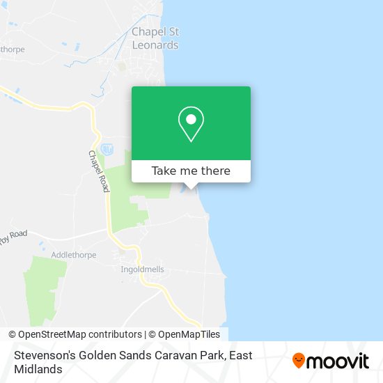 Stevenson's Golden Sands Caravan Park map