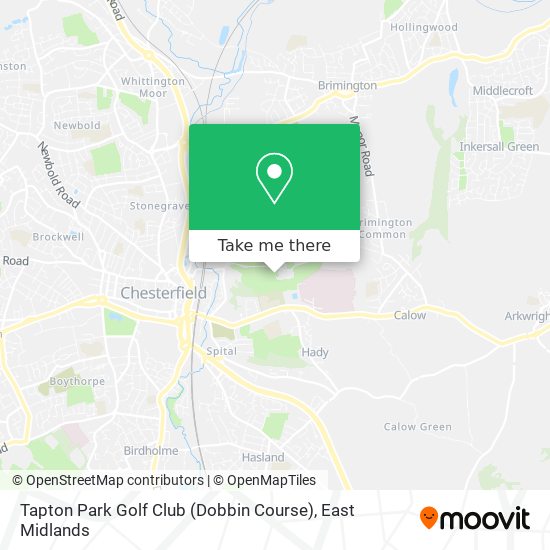 Tapton Park Golf Club (Dobbin Course) map