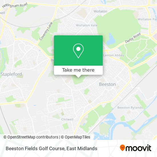 Beeston Fields Golf Course map