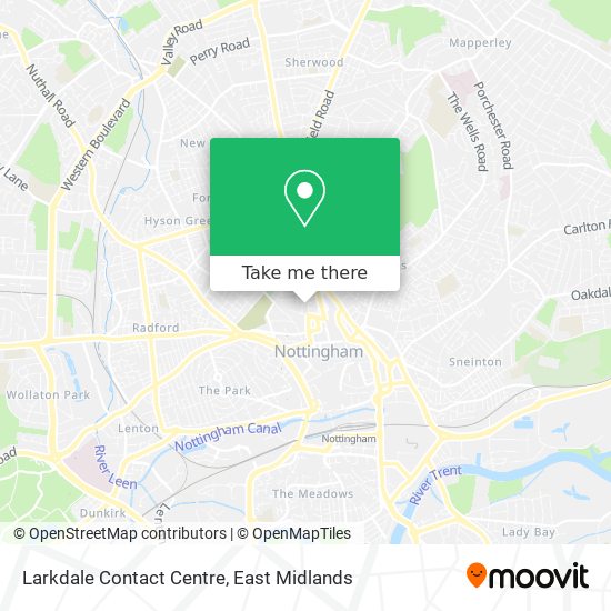 Larkdale Contact Centre map