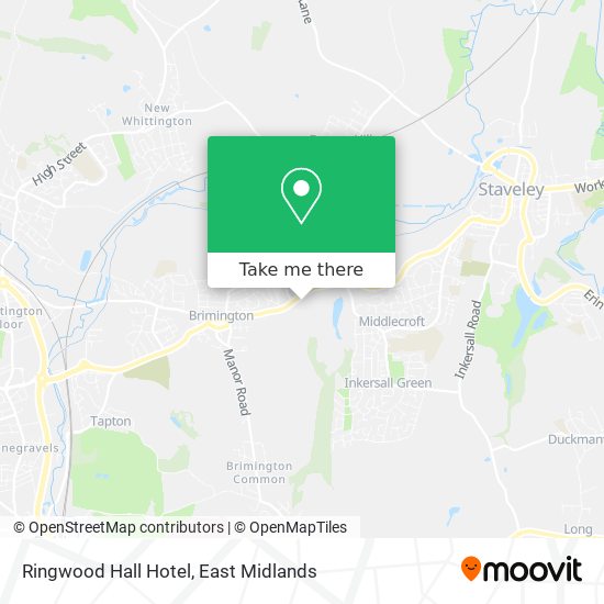 Ringwood Hall Hotel map