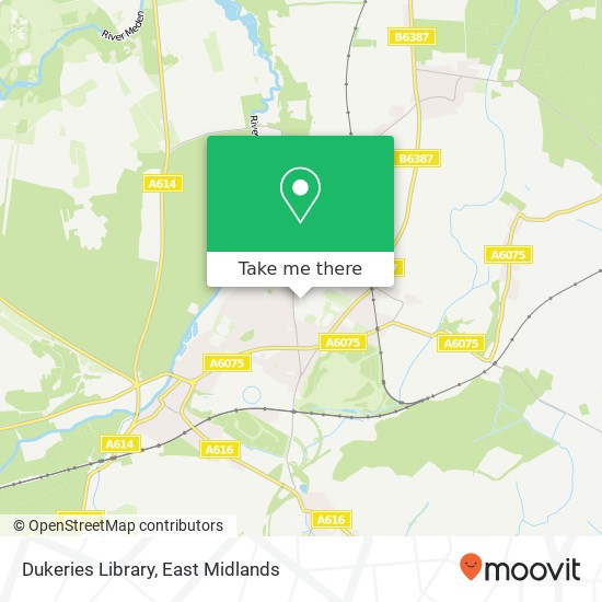 Dukeries Library map