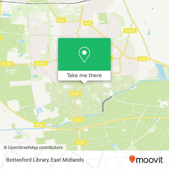 Bottesford Library map