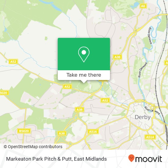 Markeaton Park Pitch & Putt map