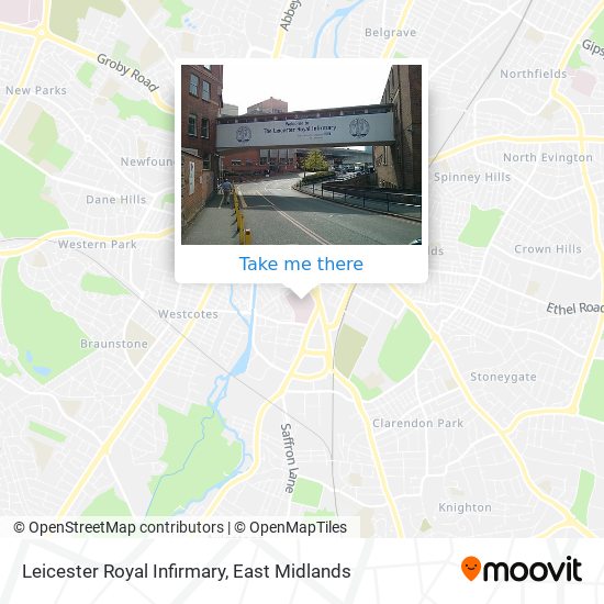 Leicester Royal Infirmary map