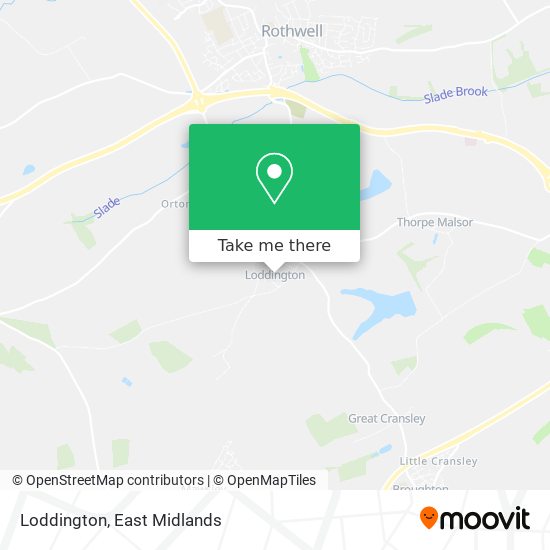 Loddington map