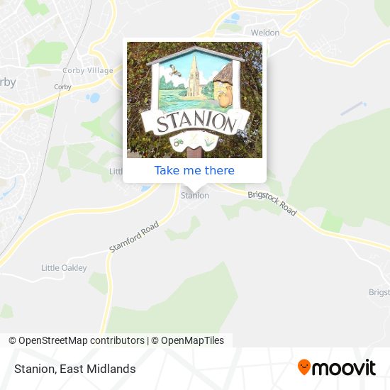 Stanion map
