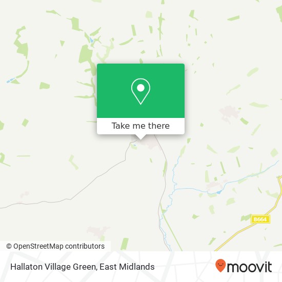 Hallaton Village Green map