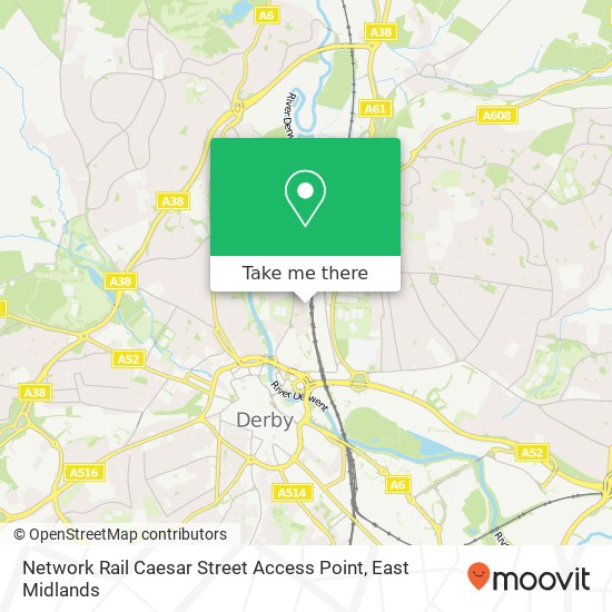 Network Rail Caesar Street Access Point map