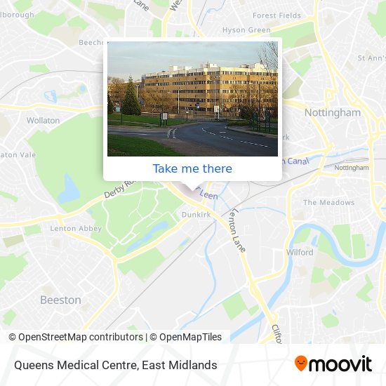 Queens Medical Centre map