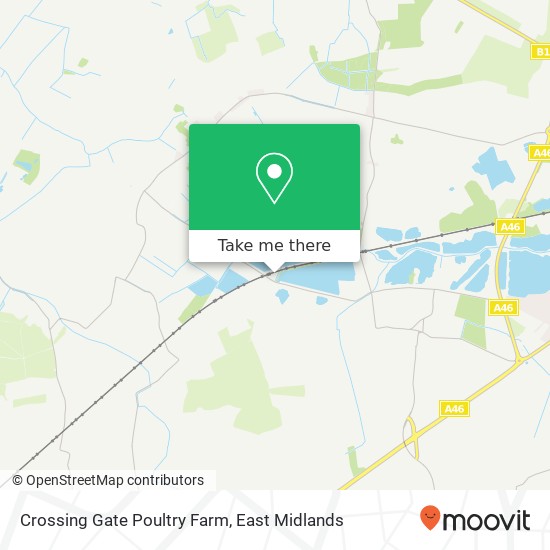Crossing Gate Poultry Farm map