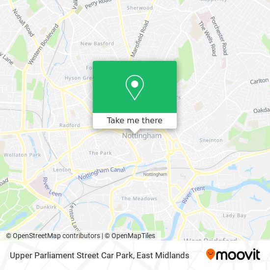 Upper Parliament Street Car Park map
