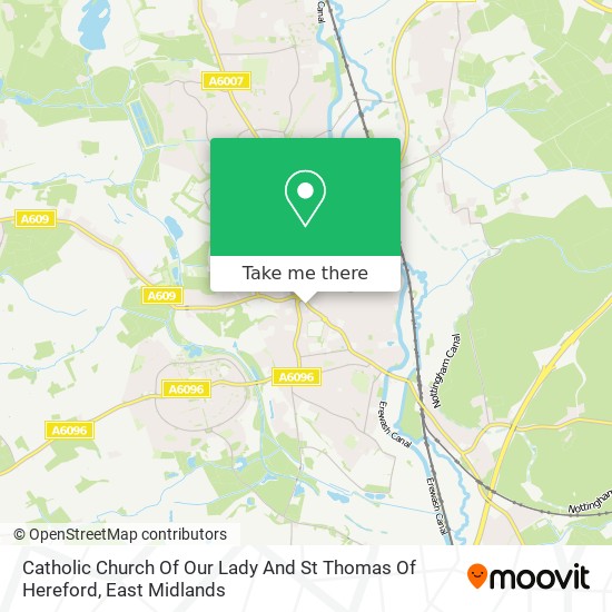 Catholic Church Of Our Lady And St Thomas Of Hereford map