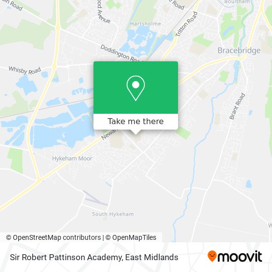 Sir Robert Pattinson Academy map