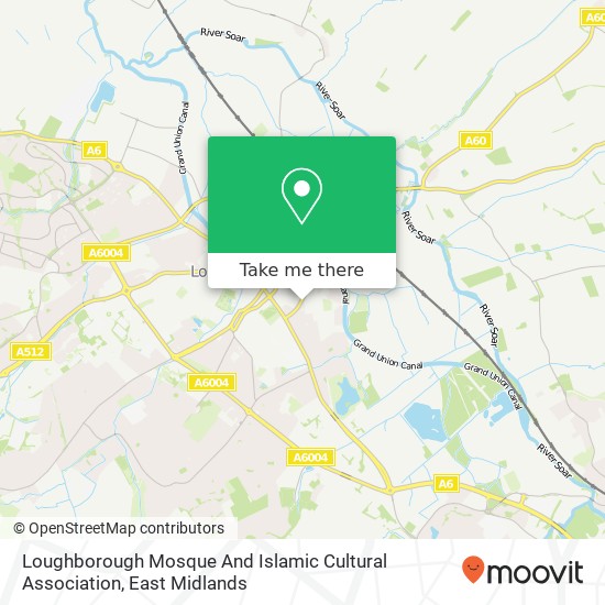 Loughborough Mosque And Islamic Cultural Association map
