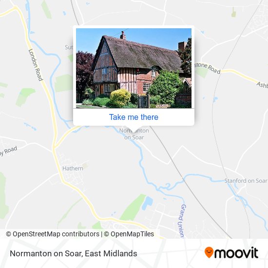 Normanton on Soar map