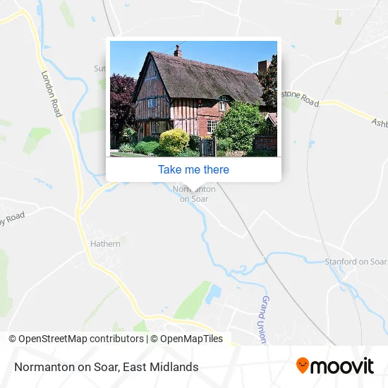 Normanton on Soar map