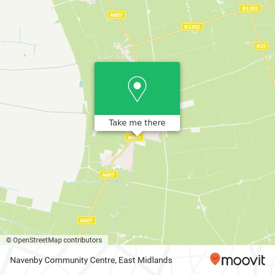 Navenby Community Centre map