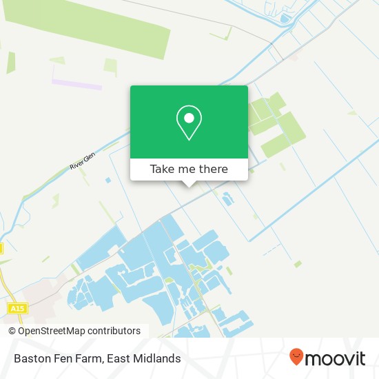 Baston Fen Farm map