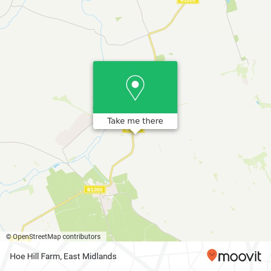 Hoe Hill Farm map