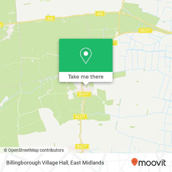 Billingborough Village Hall map