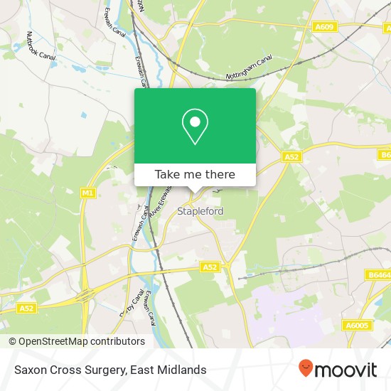 Saxon Cross Surgery map